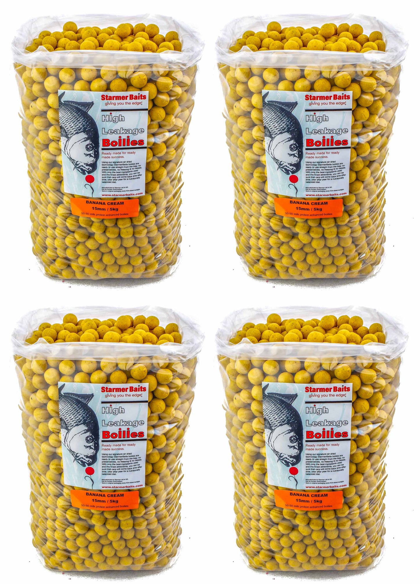 Banana cream boilies 15mm