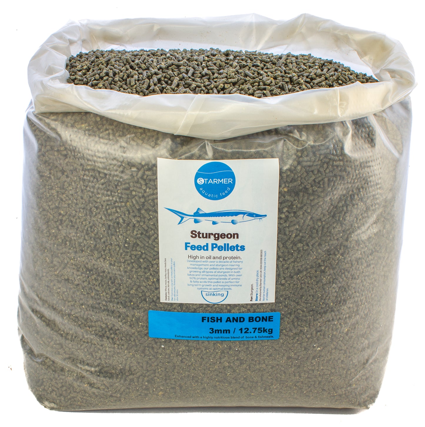 3mm FISH & BONE sturgeon pellets