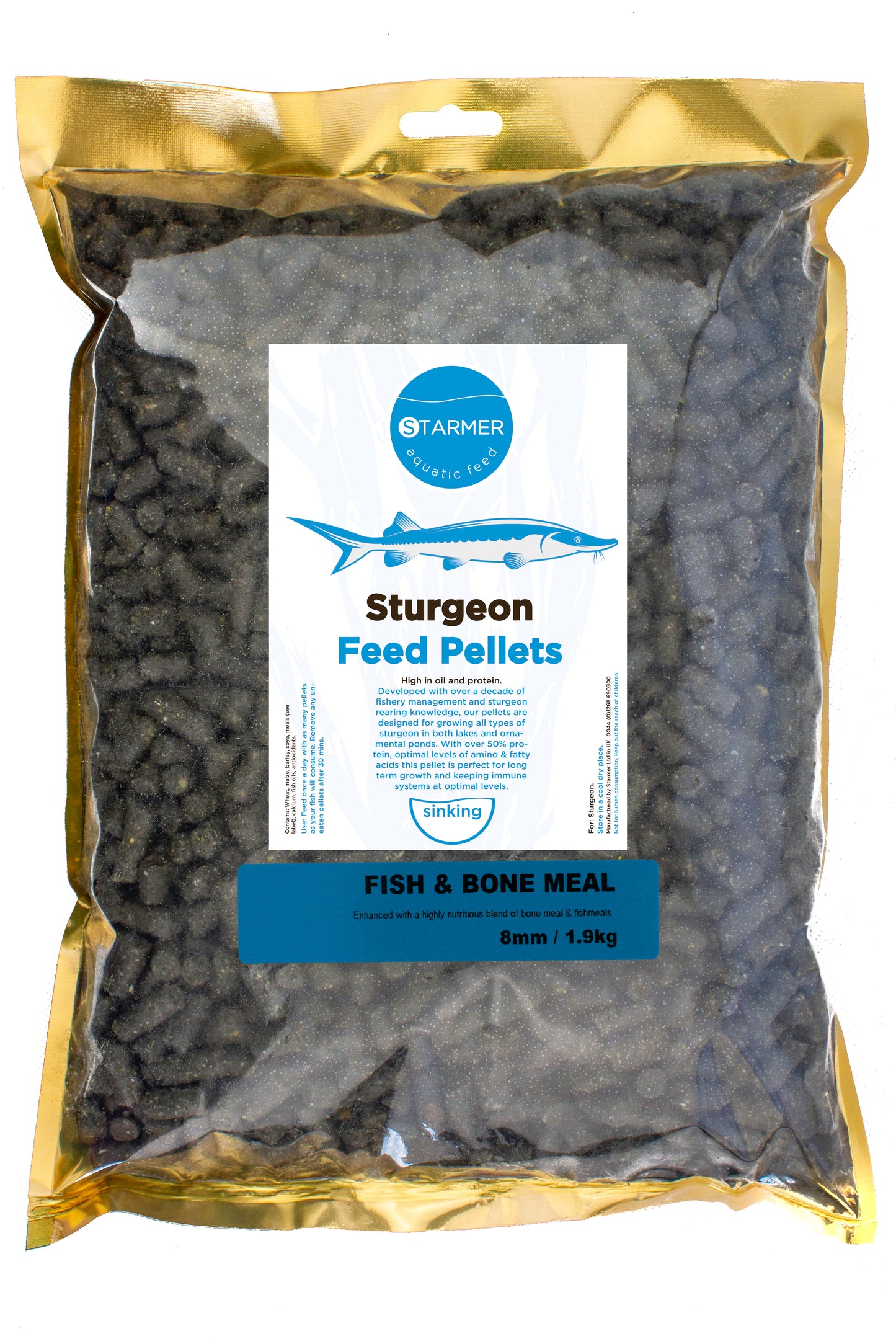 8mm FISH & BONE sturgeon pellets