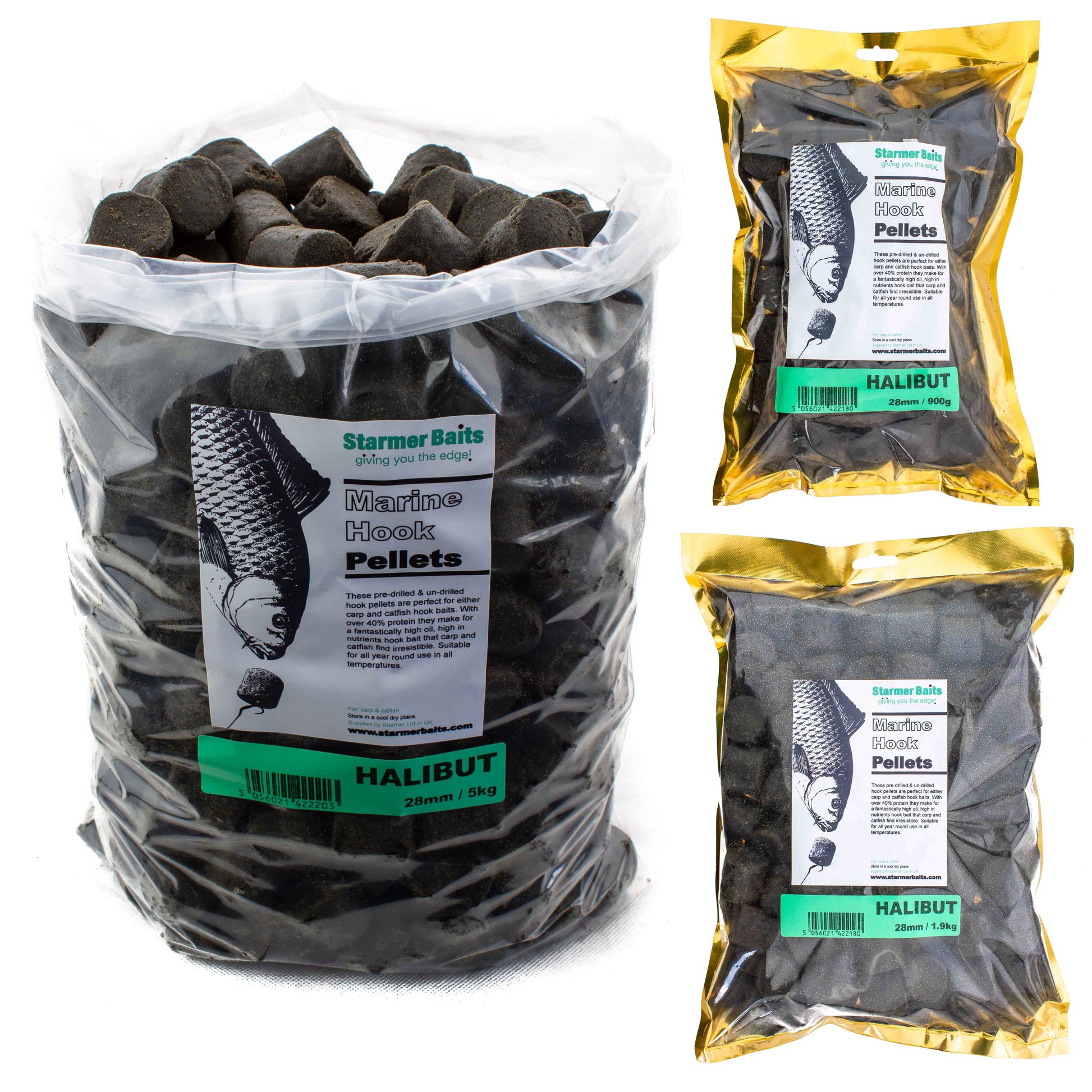 28mm Halibut high oil hook pellets