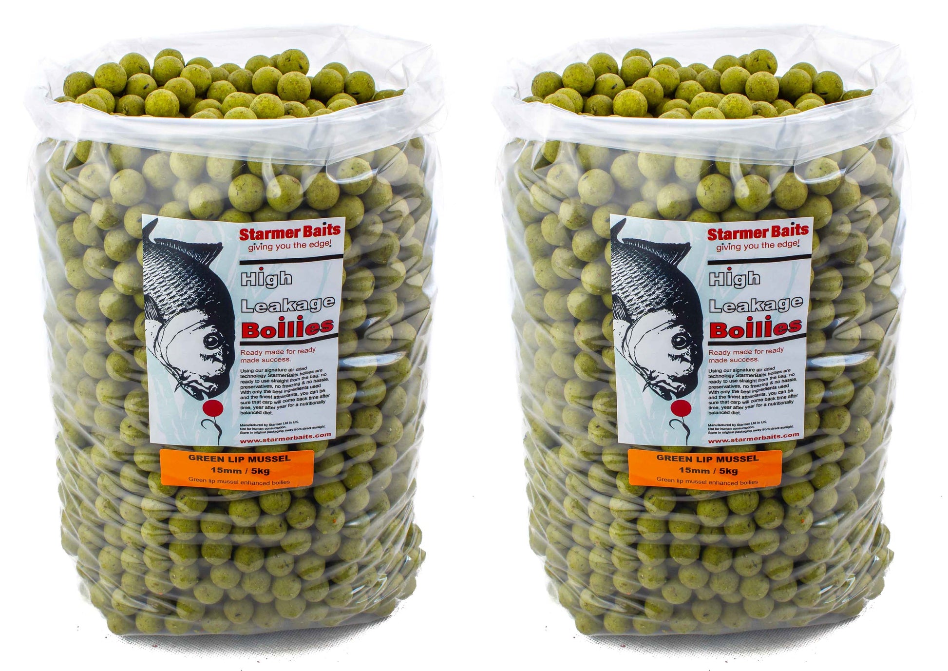 Green lip mussel boilies 15mm