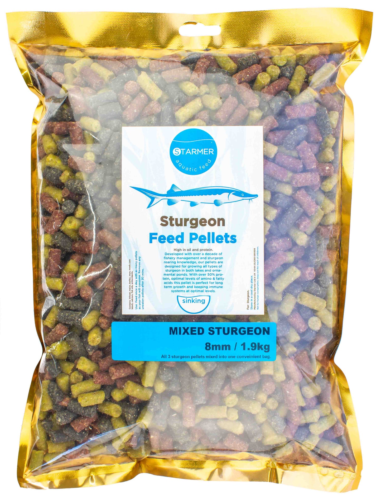 8mm MIXED STURGEON feed pellets