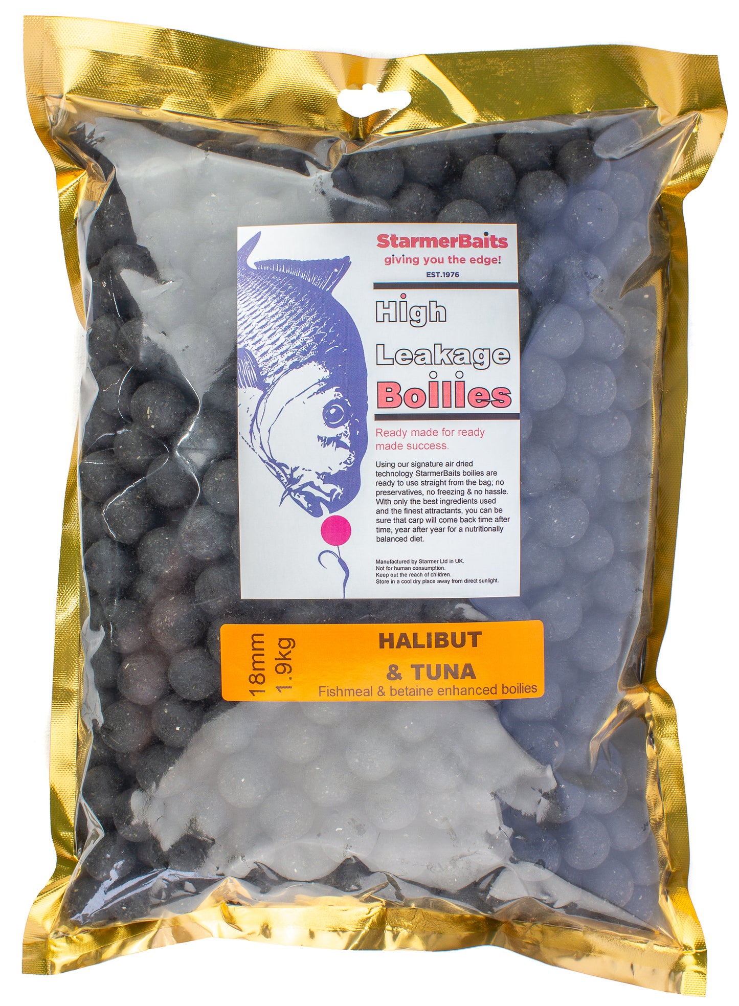 Halibut & tuna boilies 18mm