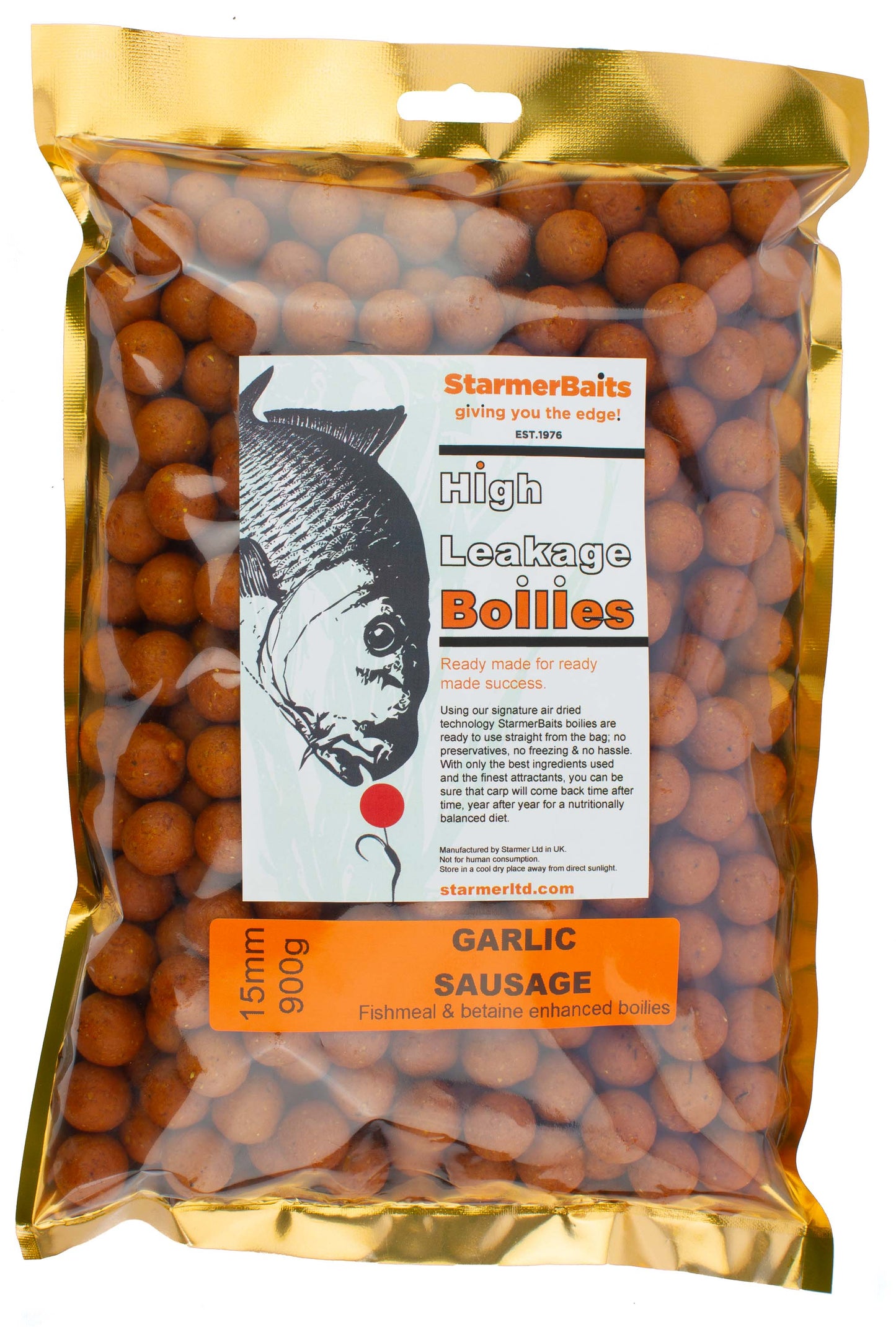 Garlic sausage boilies 15mm