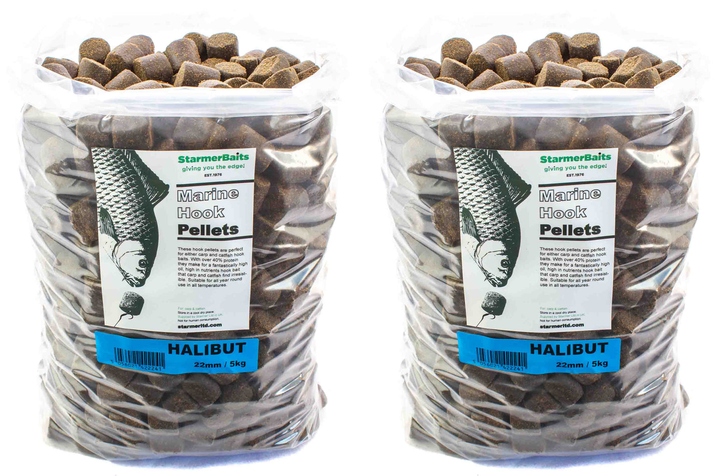 20mm Halibut high oil hook pellets (drilled)