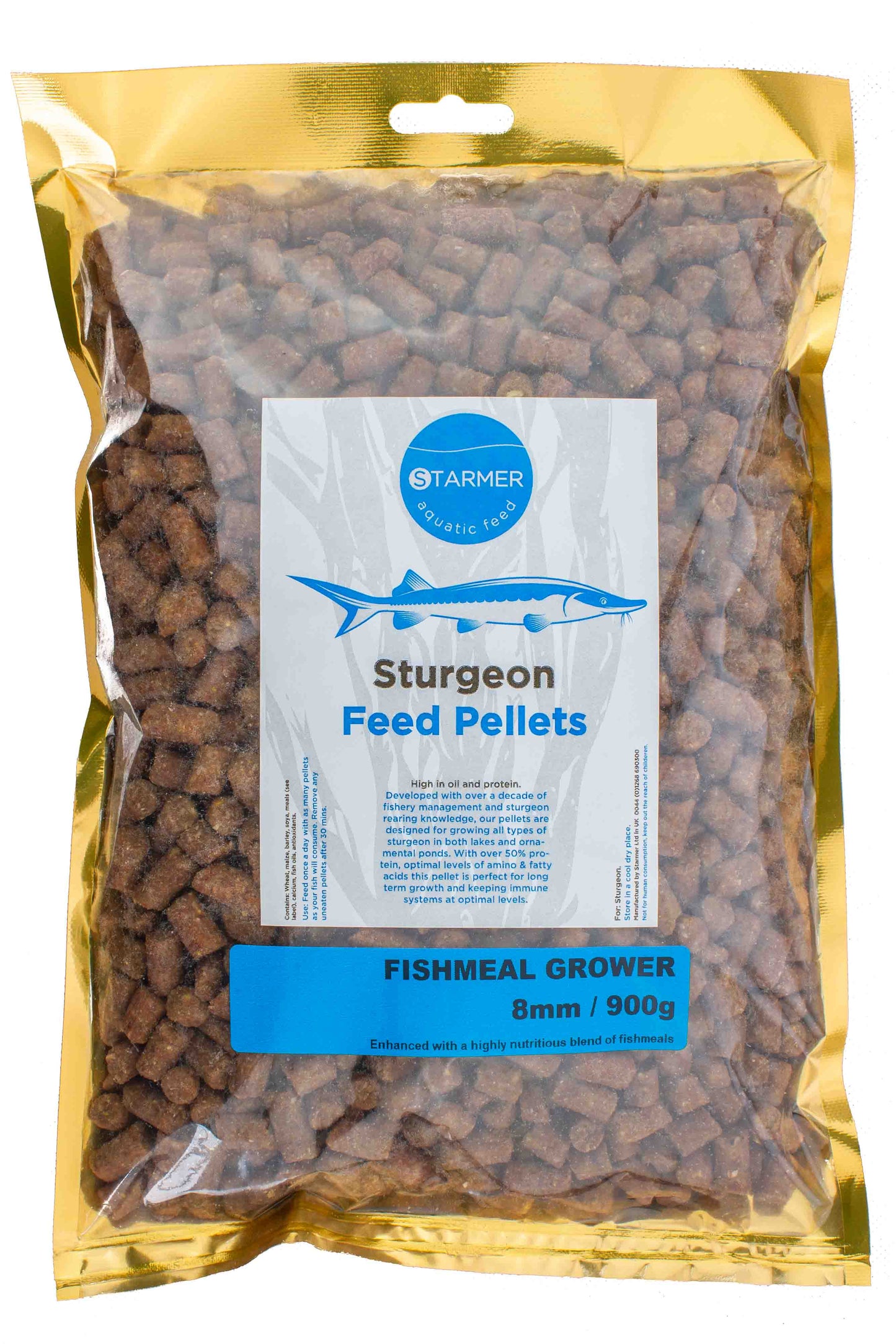 8mm grower sturgeon pellets