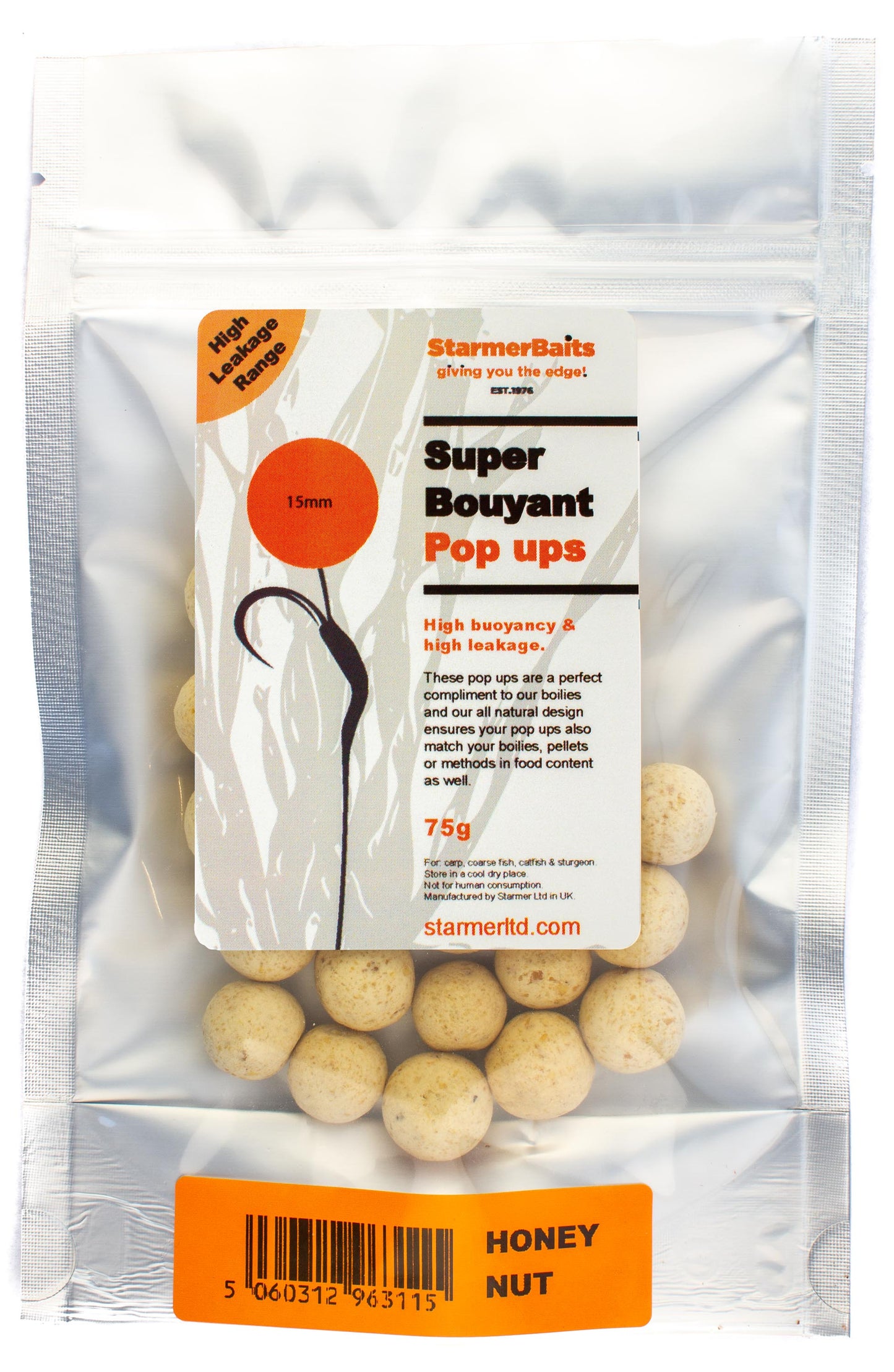 Honey nut boilies 15mm