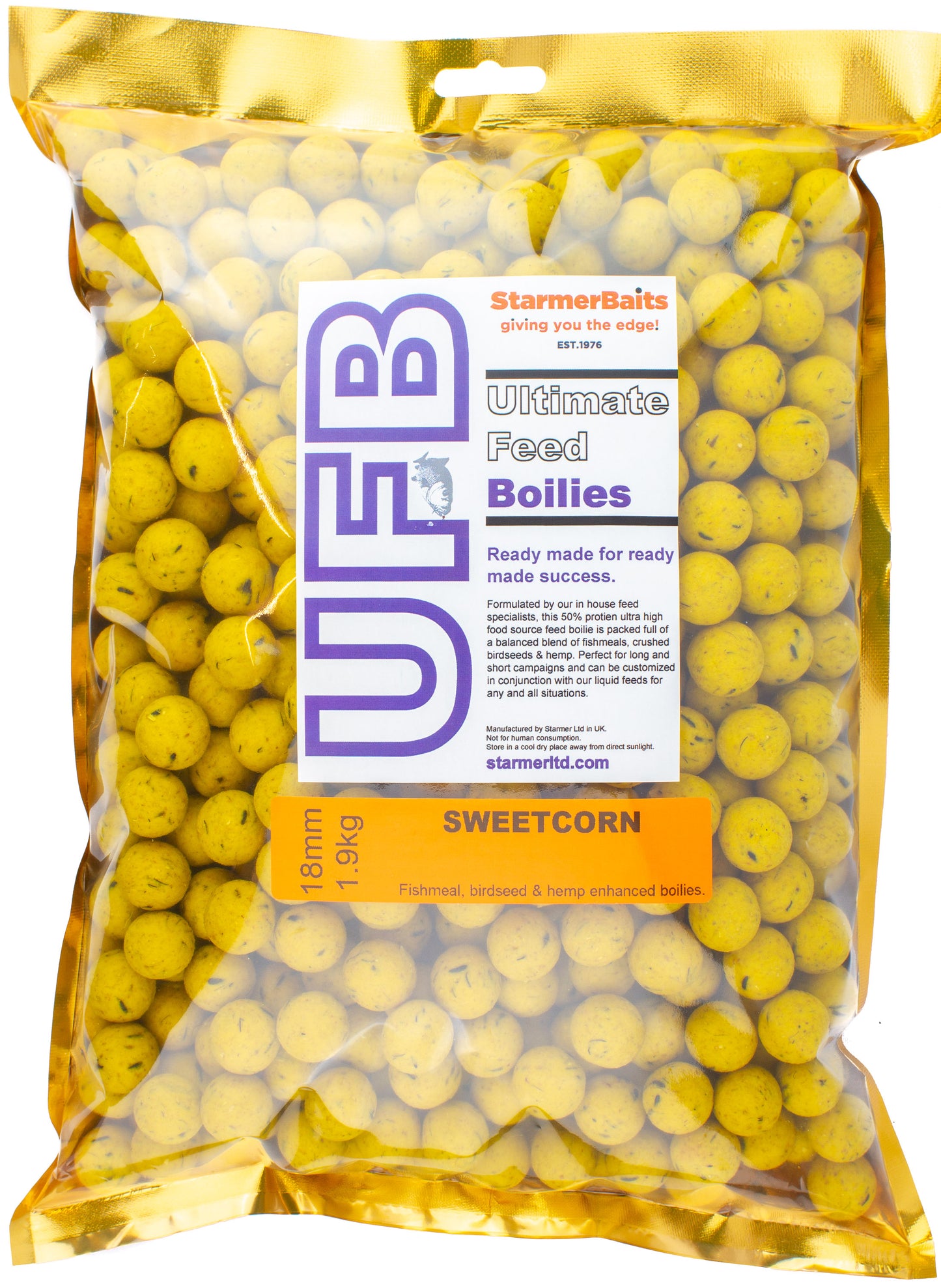 Ultimate feed boilies 18mm 1.9kg