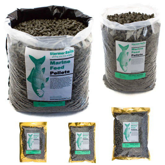 8mm Halibut marine sinking feed pellets