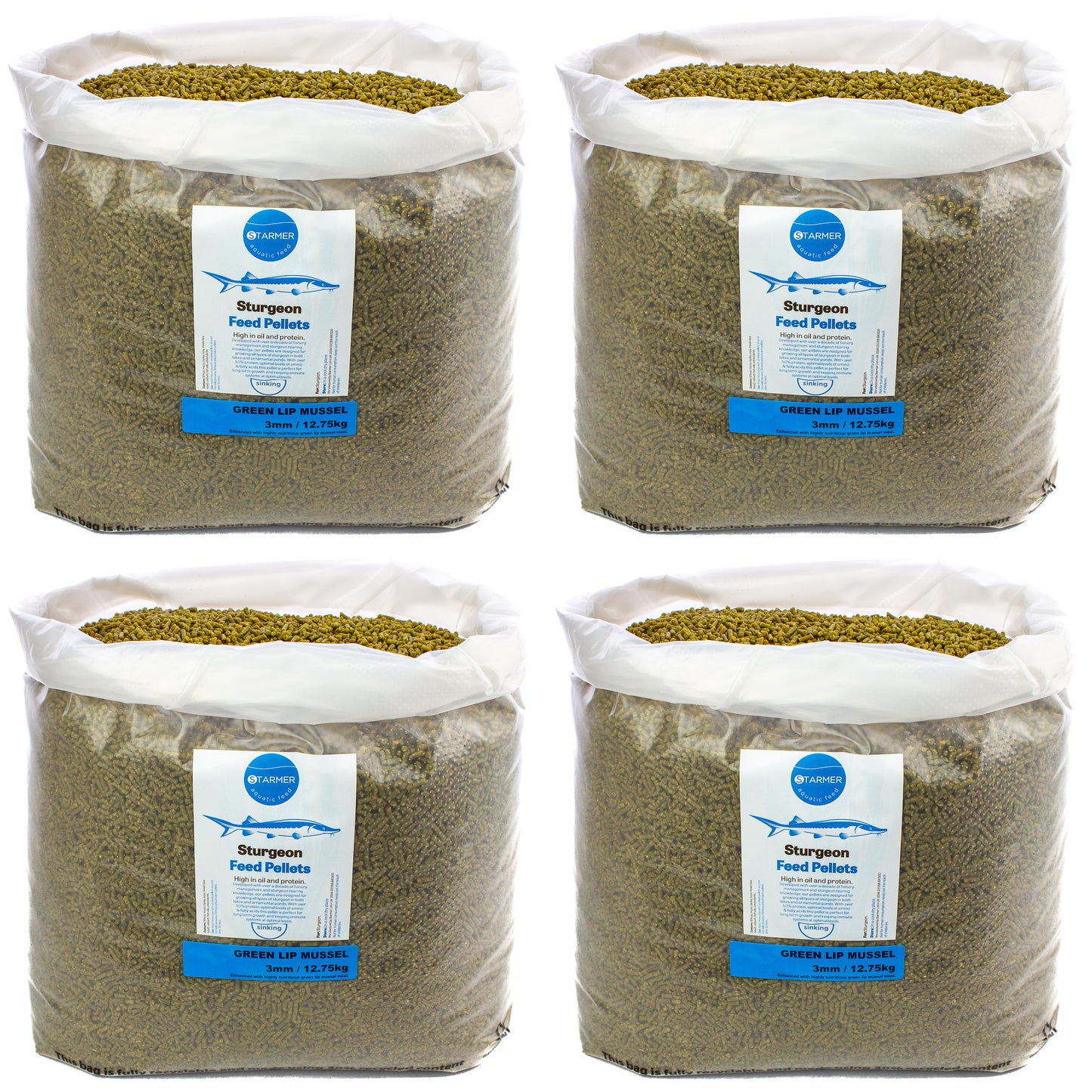 3mm GREEN LIP MUSSEL sturgeon pellets