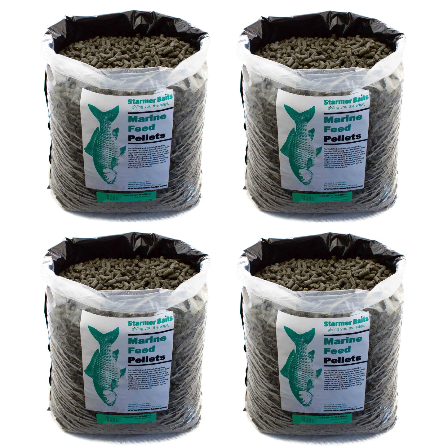 8mm Halibut marine sinking feed pellets