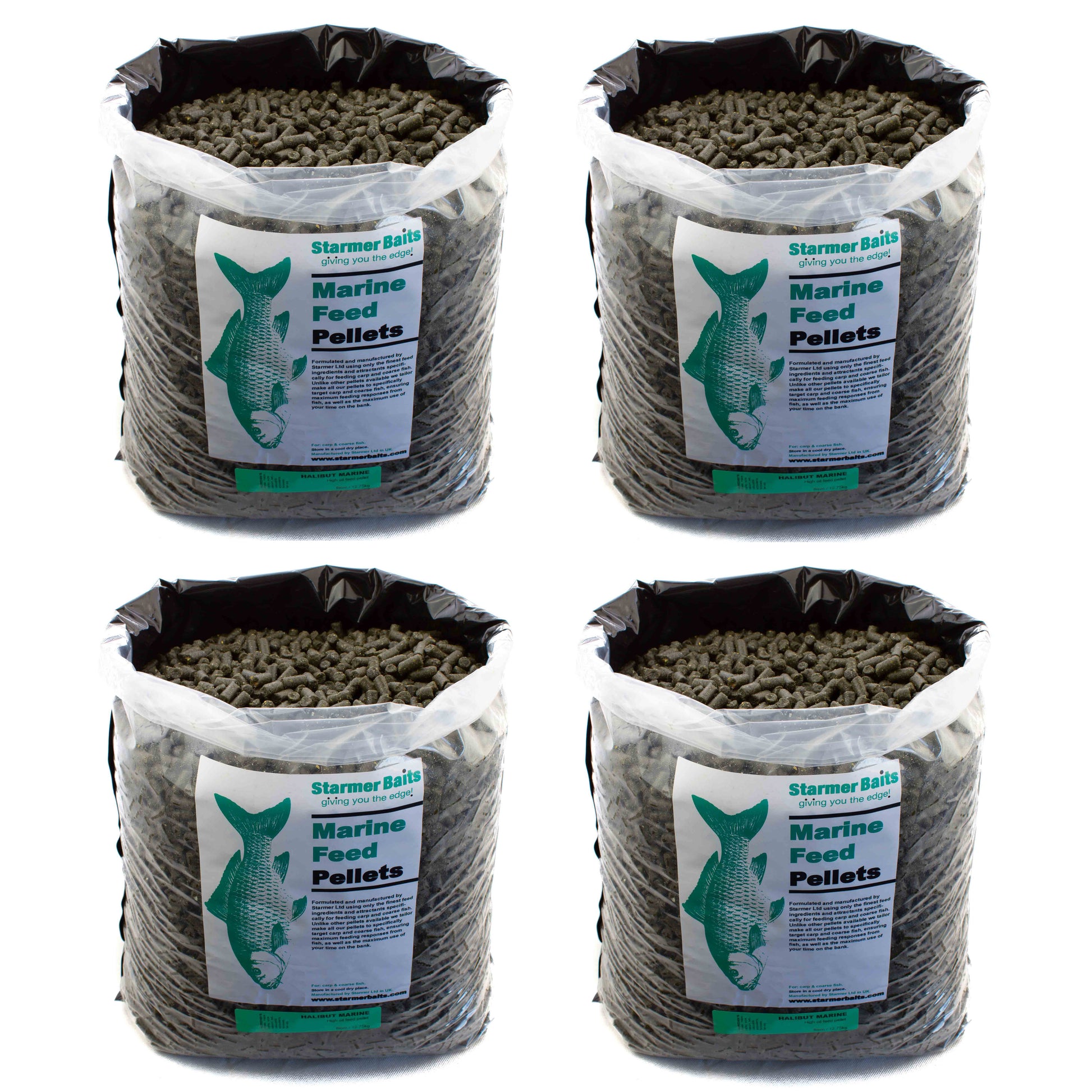 8mm Halibut marine sinking feed pellets