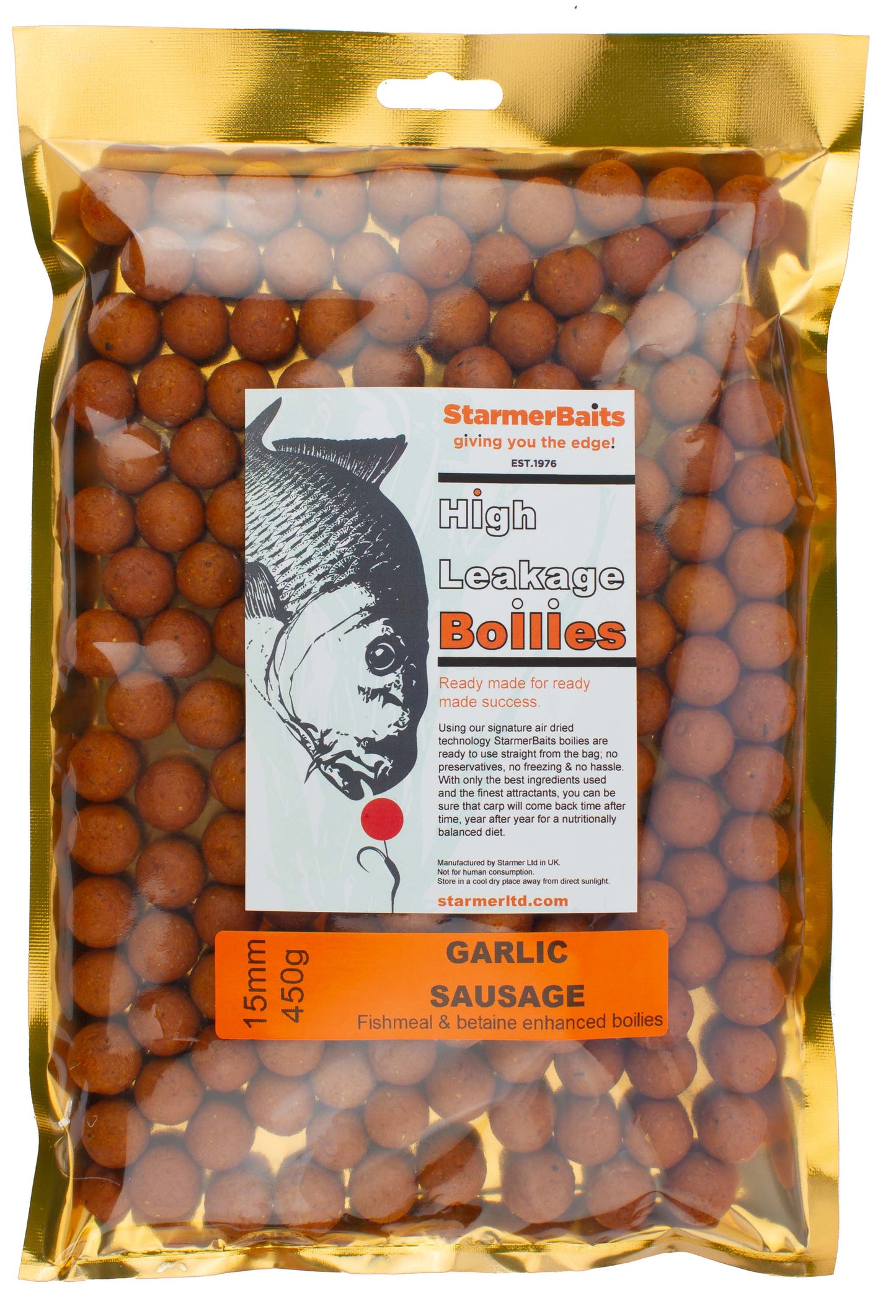 Garlic sausage boilies 15mm