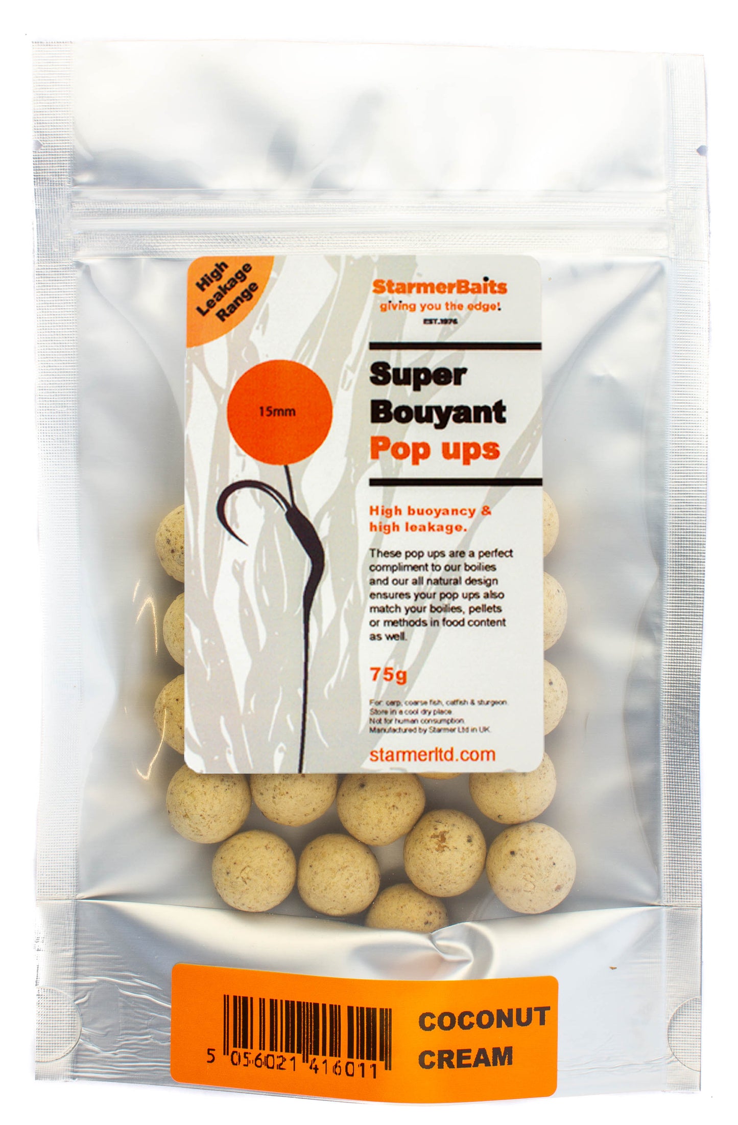 Coconut cream boilies 15mm