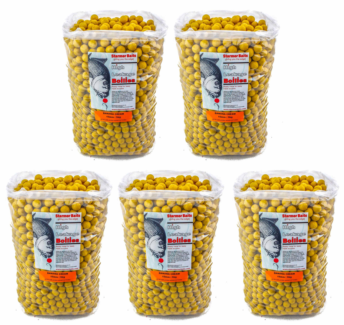 Banana cream boilies 15mm