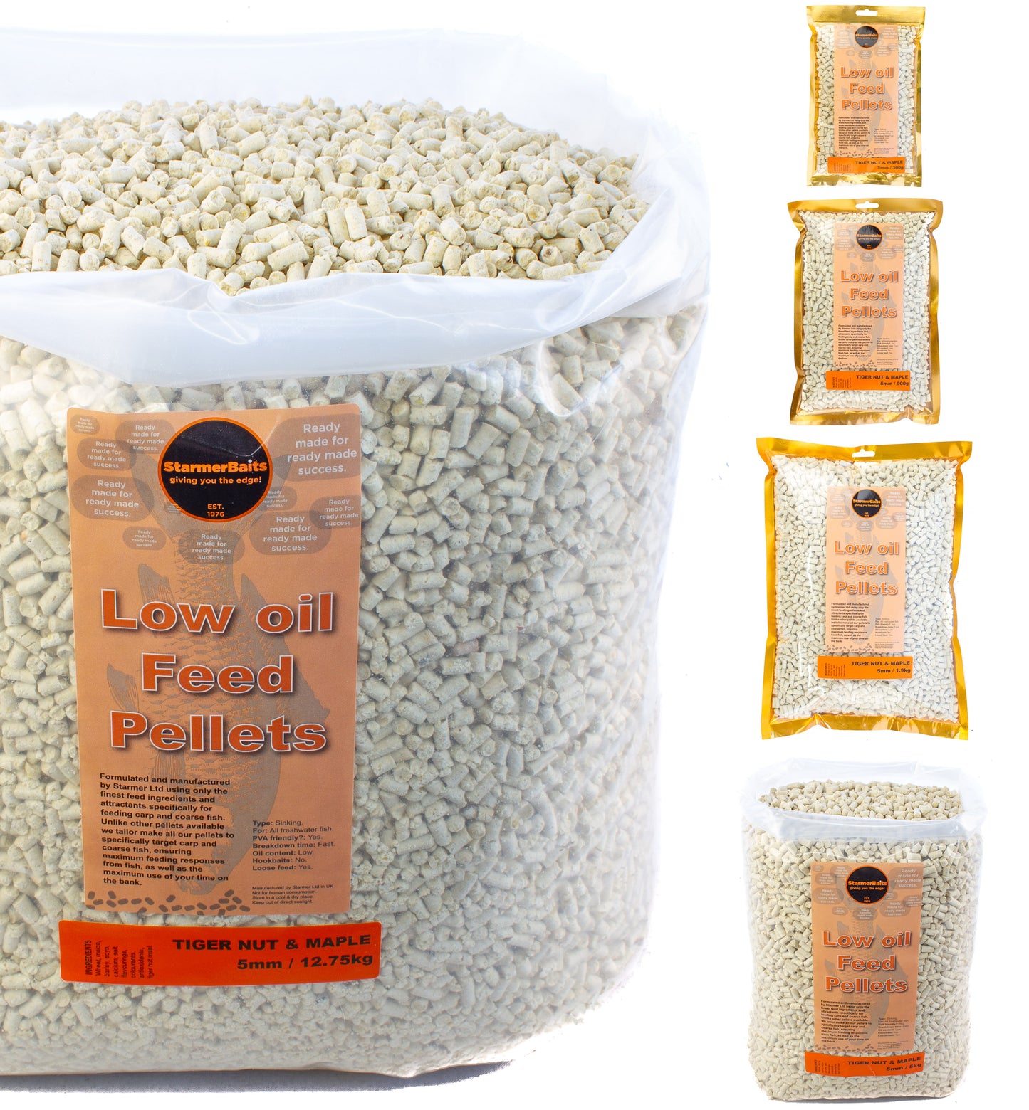 Tiger nut & maple feed pellets 5mm