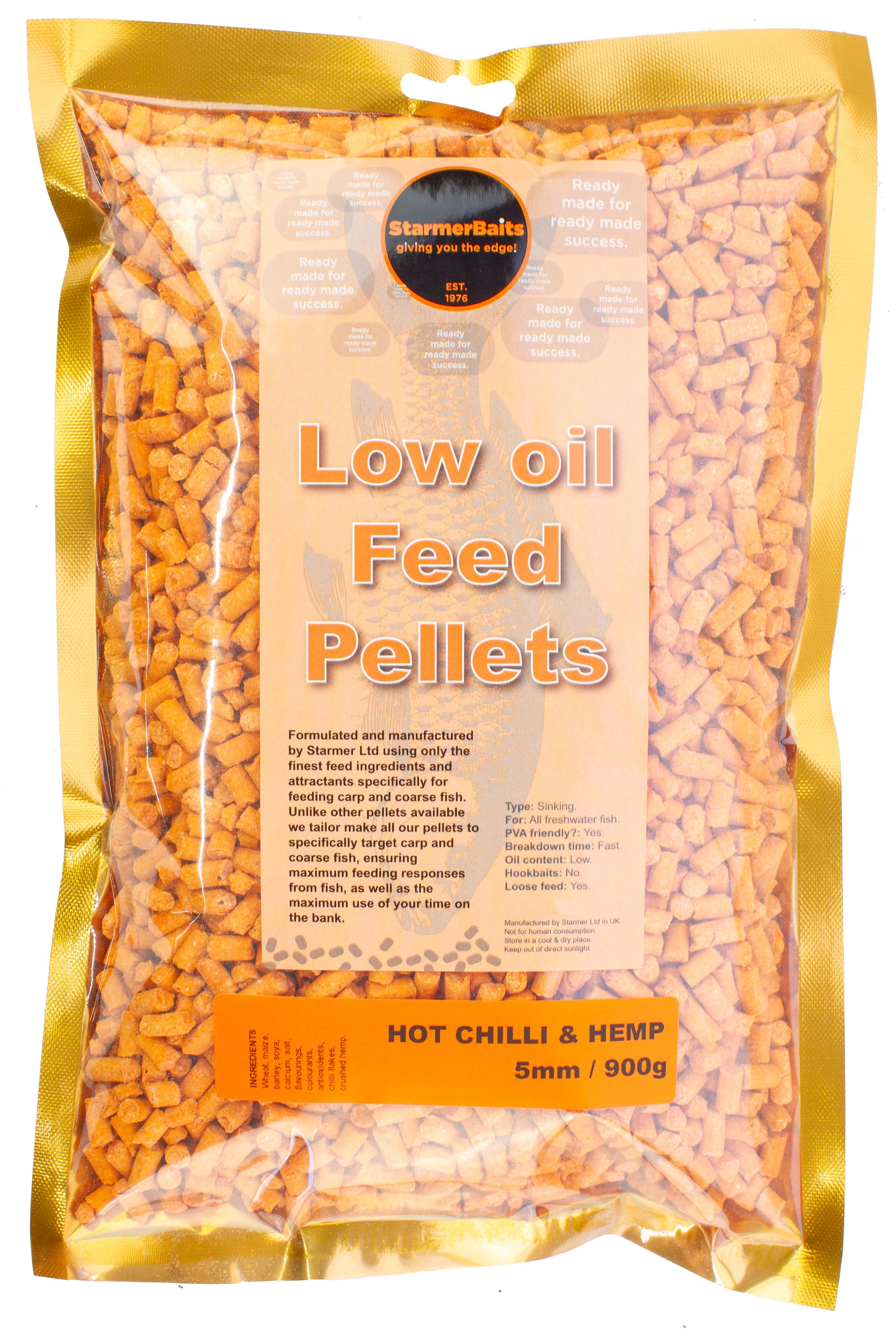 Hot chilli & hemp pellets 5mm