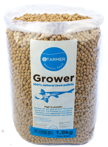 Koi GROWER all natural pond pellets (ADULT) 1.9kg