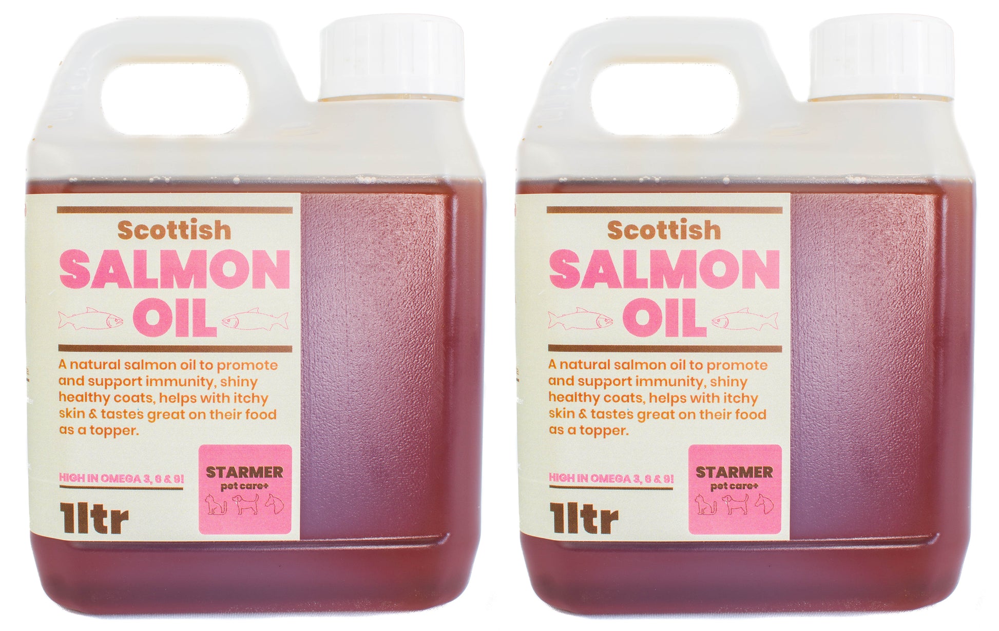 Pure Salmon oil for cats dogs horses & pets 2ltr