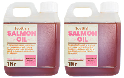 Pure Salmon oil for cats dogs horses & pets 2ltr