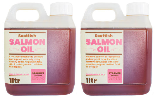 Pure Salmon oil for cats dogs horses & pets 2ltr