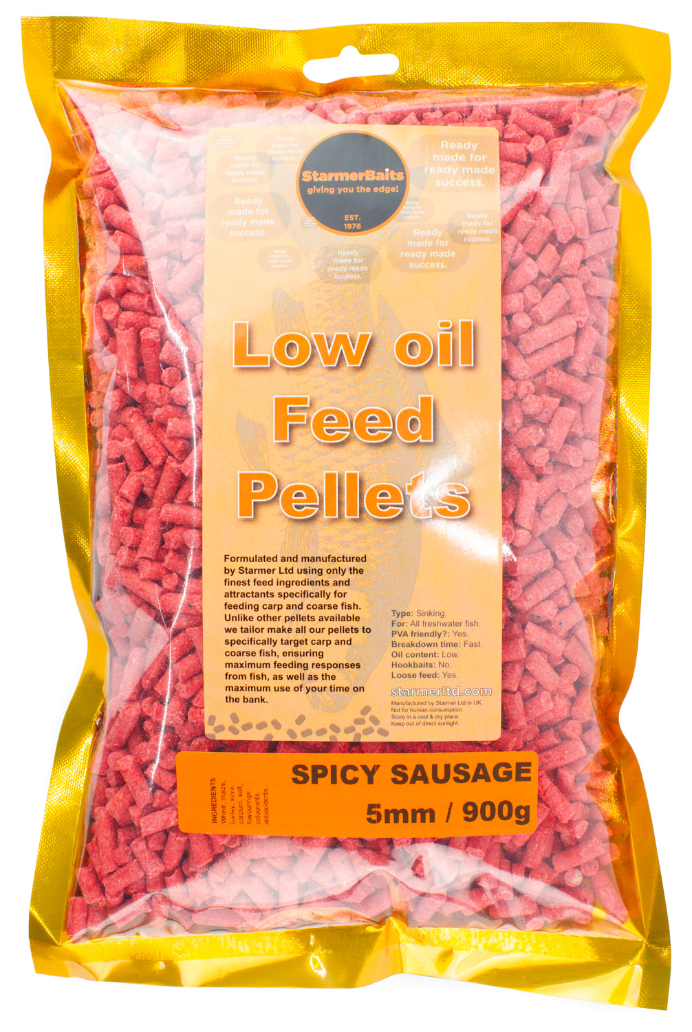 5mm Spicy sausage low oil feed pellets