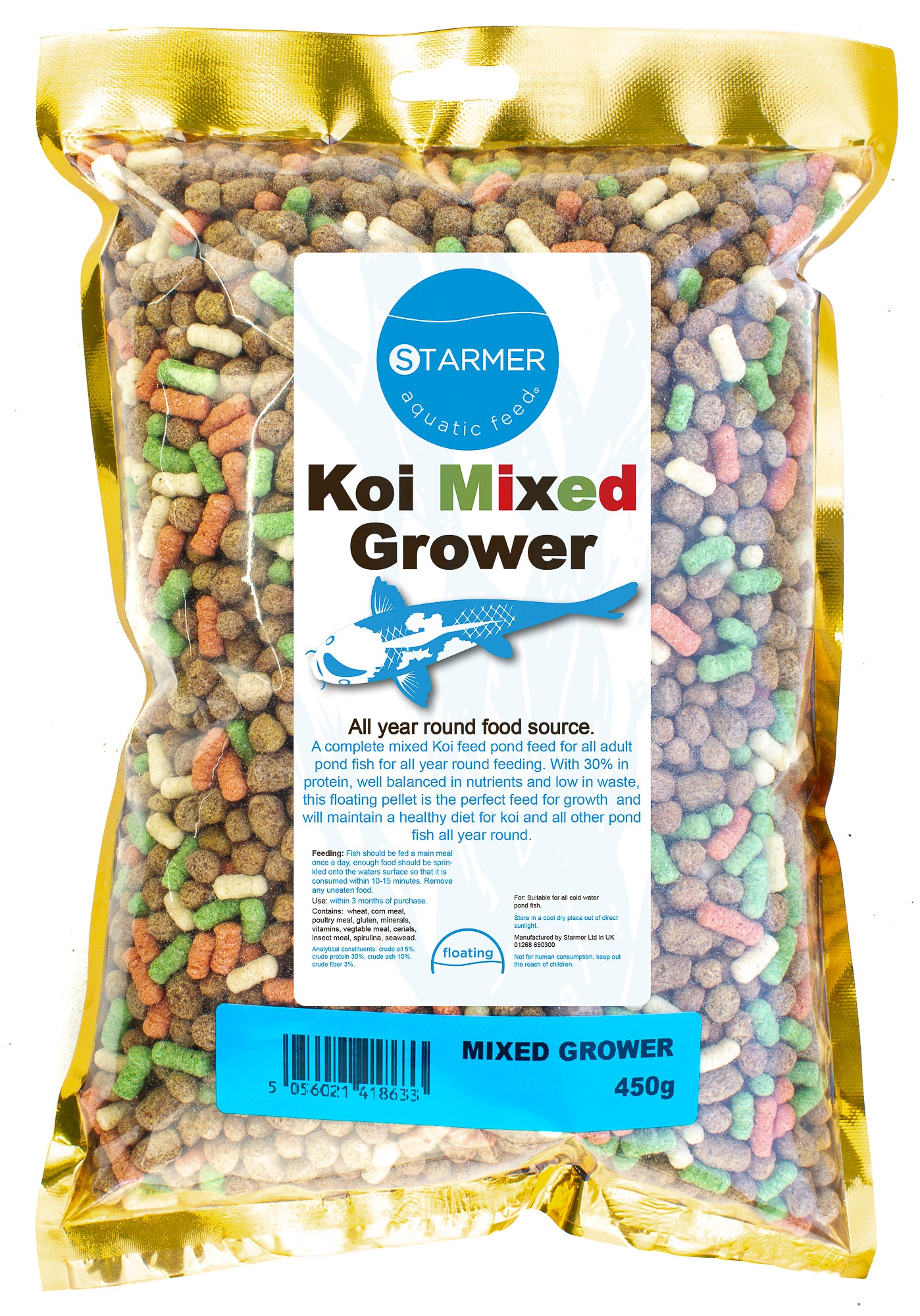 MIXED grower koi carp pellets