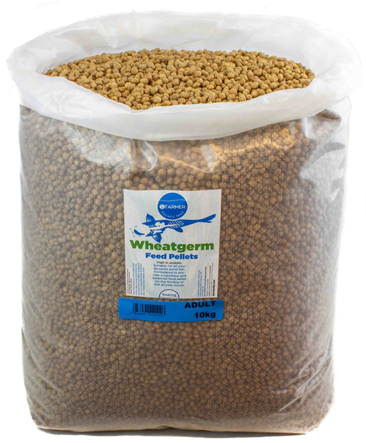 Wheatgerm floating koi & goldfish ULTRA low waste feed pellets / 10kg
