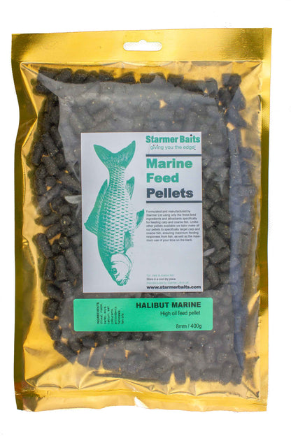 8mm Halibut marine sinking feed pellets