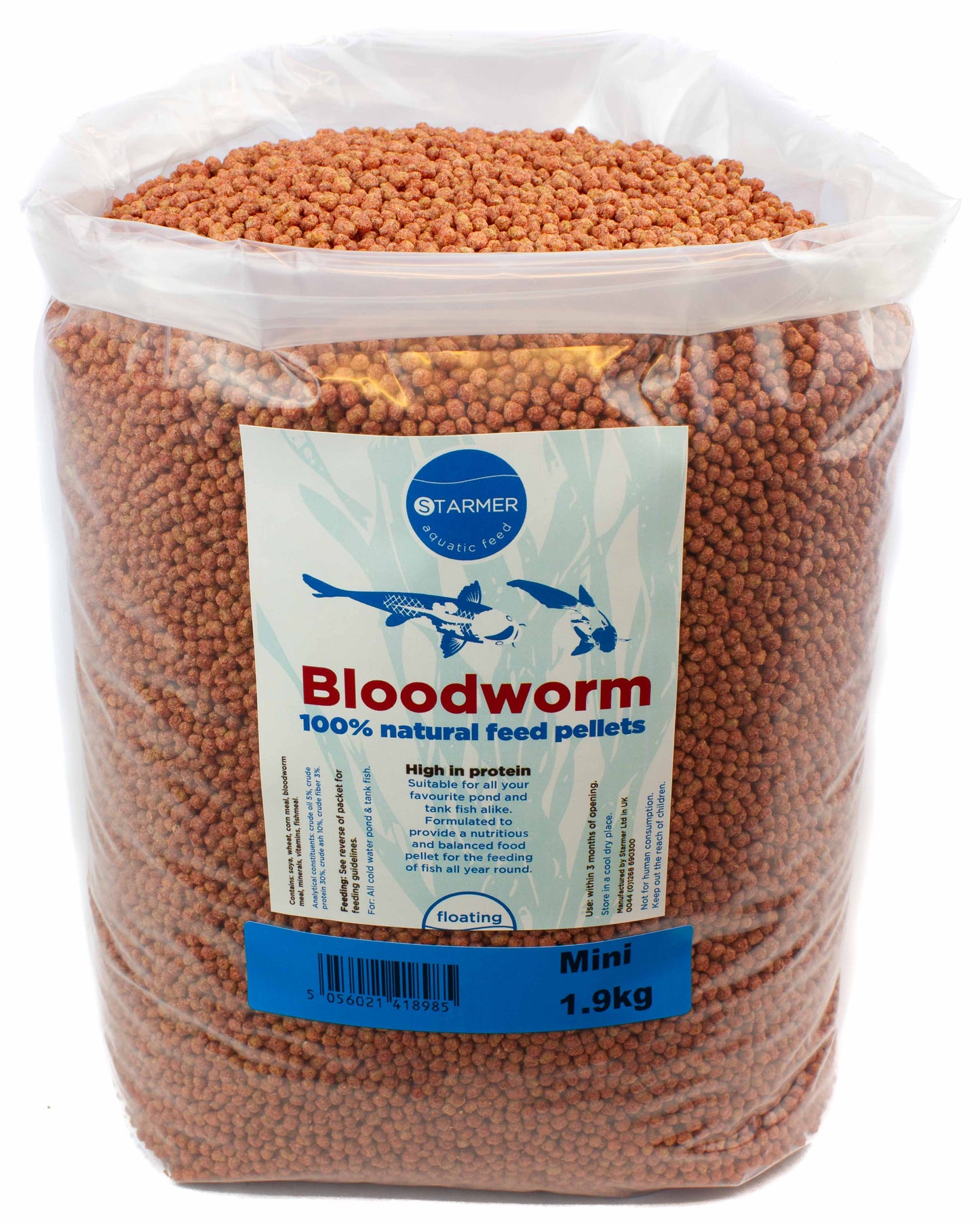 BLOODWORM pond feed pellets (mini)